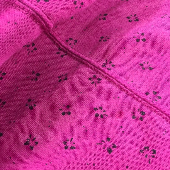 Vintage 1980 Vintage Mock Neck Floral Print Sweatshirt Size Large Womens Pink L - Picture 6 of 8